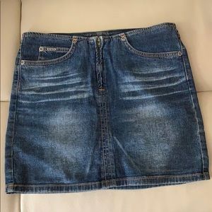 XOXO denim skirt